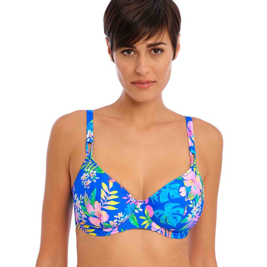 Swim Freya Swim Plunge Bikinis | Hot Tropics Plunge Bikini Top