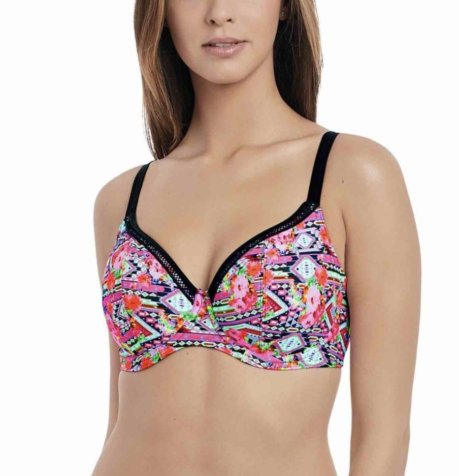 Swim Freya Swim Plunge Bikinis | Texas Rose Plunge Bikini Top