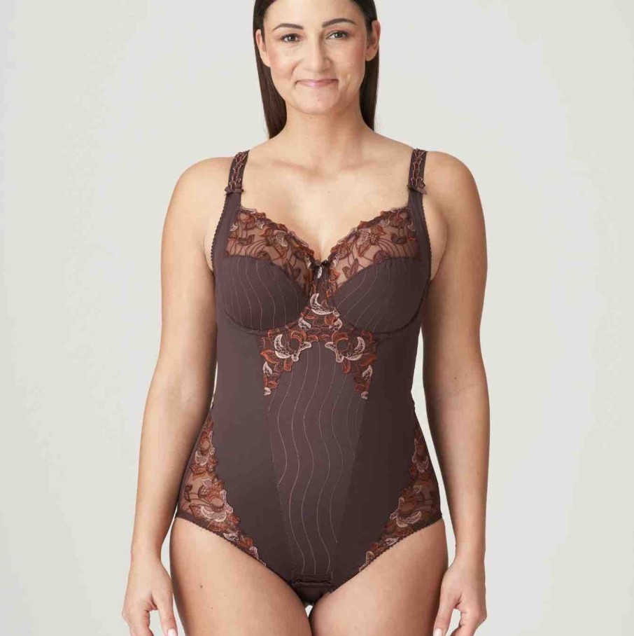 Lingerie PrimaDonna Bodysuits | Deauville Ristretto Bodysuit