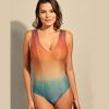 Swim Empreinte Balcony Swimsuits | Aura V-Neck Swimsuit