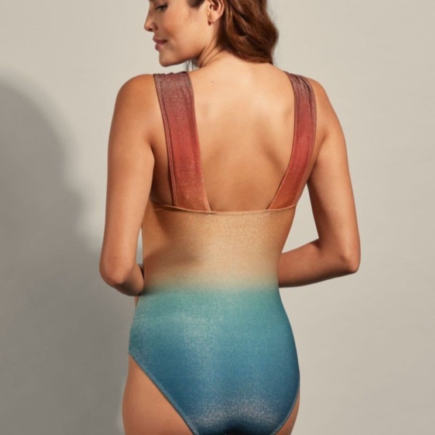 Swim Empreinte Balcony Swimsuits | Aura V-Neck Swimsuit