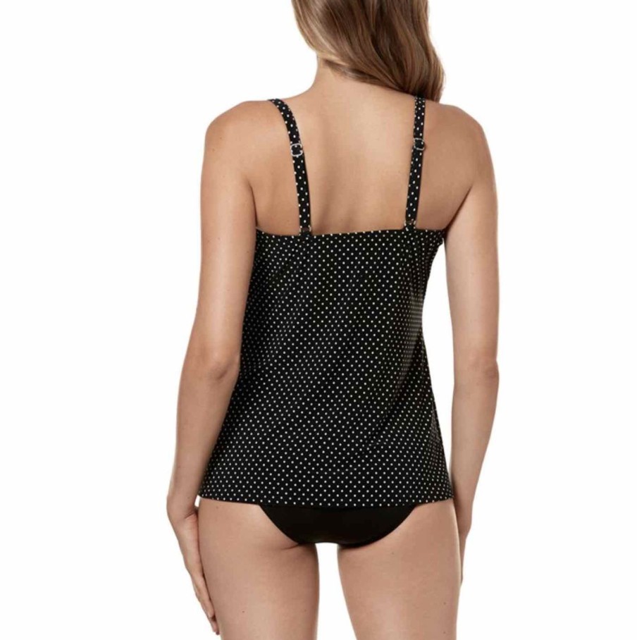 Swim Miraclesuit Balcony Tankinis | Must Have Pin Point Love Knot Underwired Tankini Top