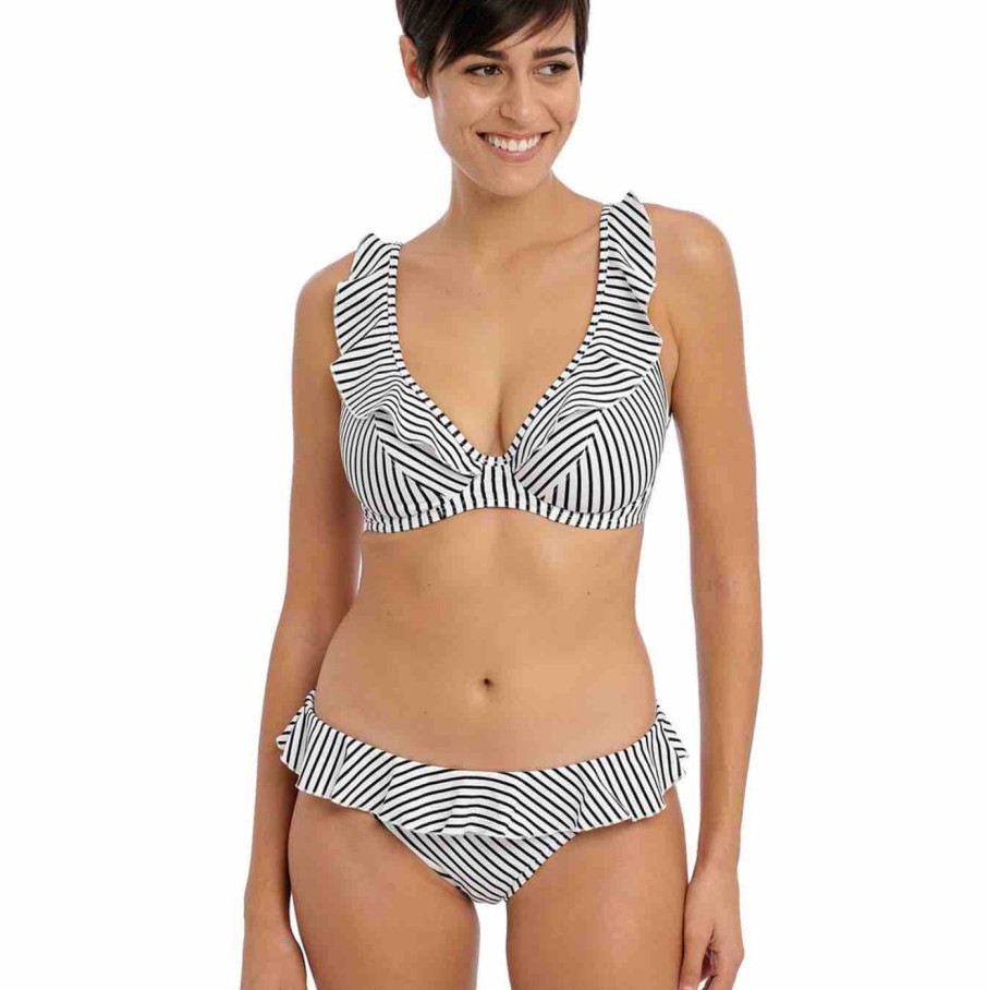 Swim Freya Swim Bikini Briefs | Jewel Cove Stripe Italini With Frill Brief