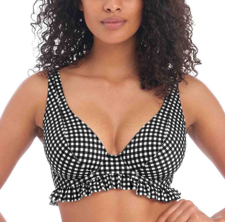 Swim Freya Swim Plunge Bikinis | Check In High Apex Bikini Top