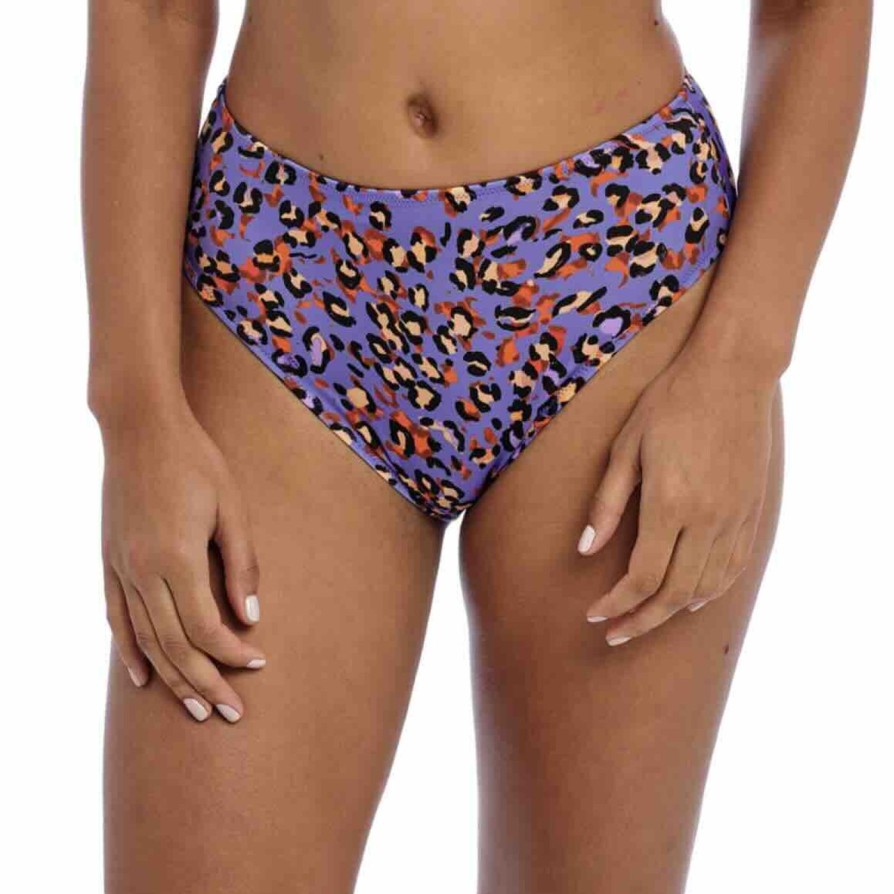 Swim Freya Swim Bikini Briefs | Santiago Nights Leopard High Waist Bikini Brief