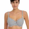 Swim Freya Swim Balcony Bikinis | Jewel Cove Stripe Sweetheart Padded Bikini Top