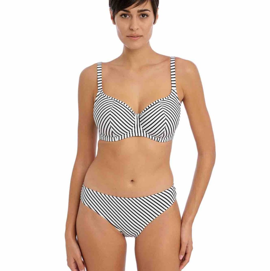 Swim Freya Swim Balcony Bikinis | Jewel Cove Stripe Sweetheart Padded Bikini Top